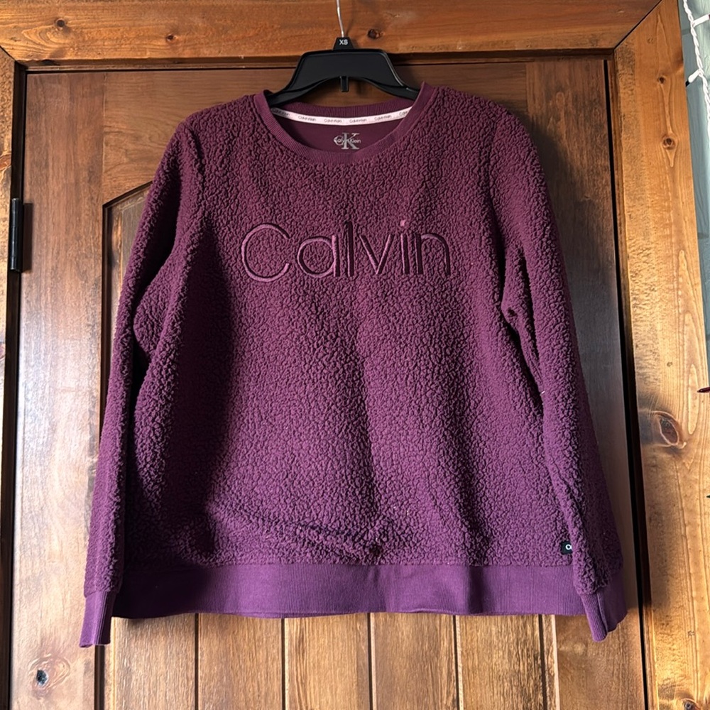 Maroon Calvin Klein Sherpa